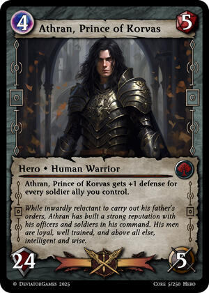 Athran, Prince of Korvas (x1)