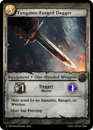 Tungsten-Forged Dagger (x1)